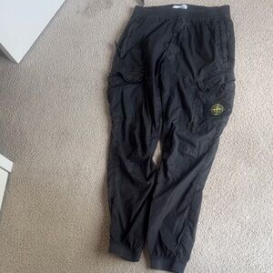 Stone Island Black Cargo Pants